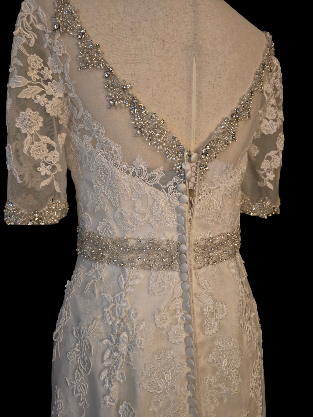 NWT Justin Alexander Signature Gown With Sleeves - Picture 8 of 10